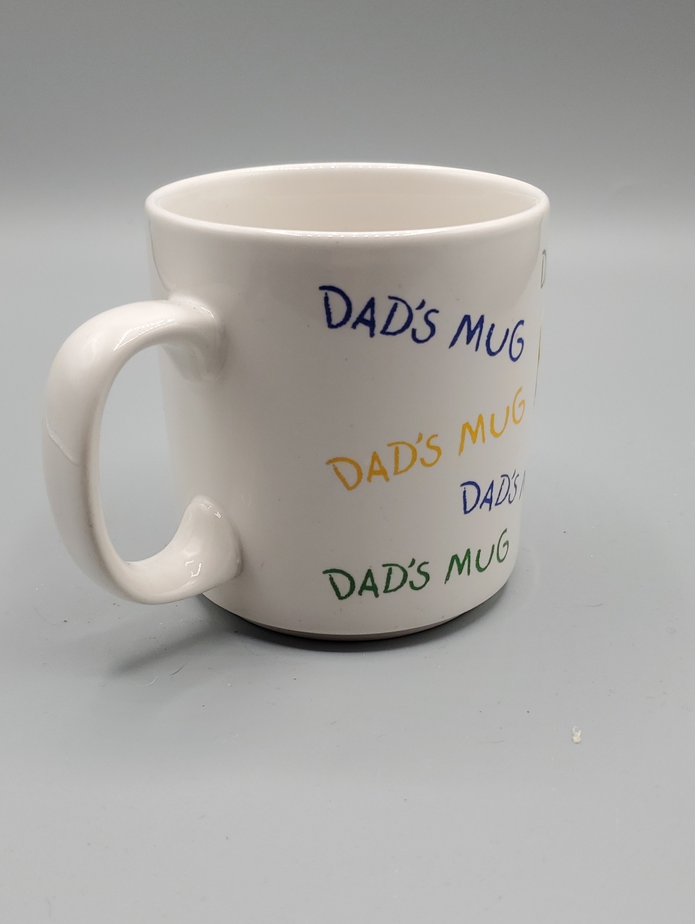 Russ DADS MUG White Ceramic Coffee Mug with